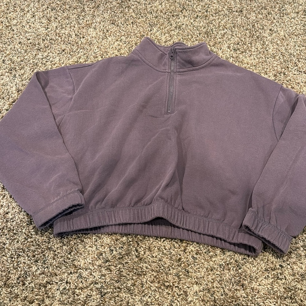 pacsun cinched waist quarter zip